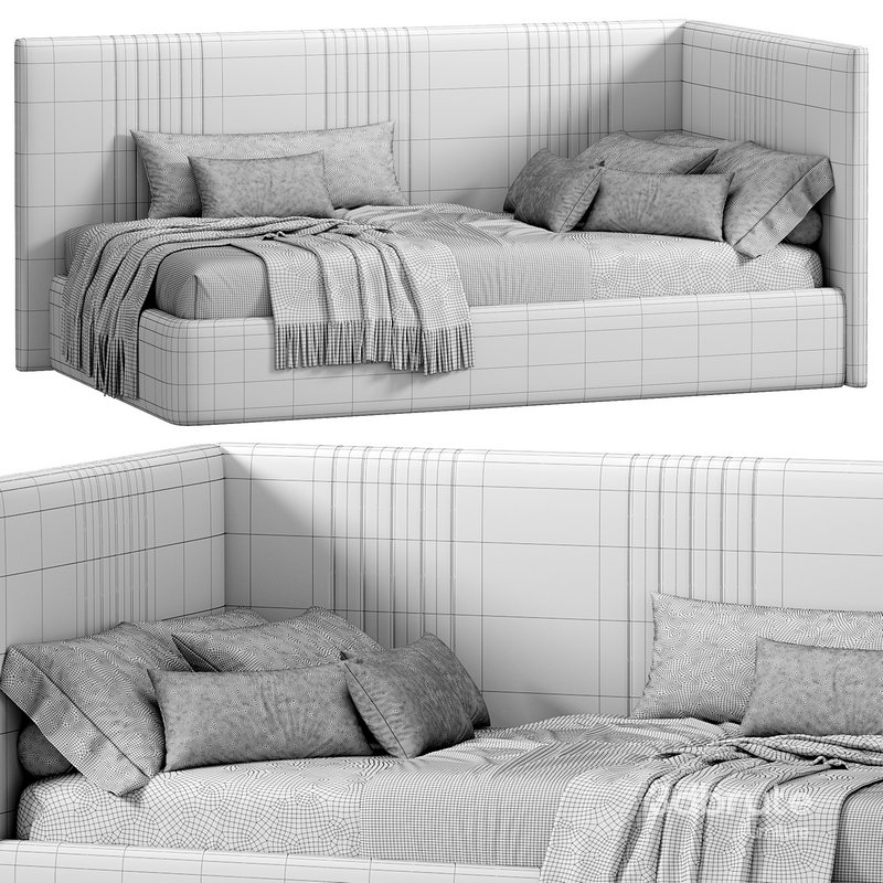 Ottoman Jane PM Pink Bed by velor Image 3