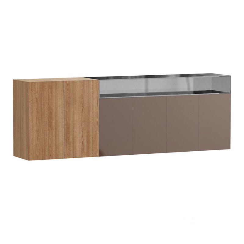 36e8 Glass Sideboard Image 2