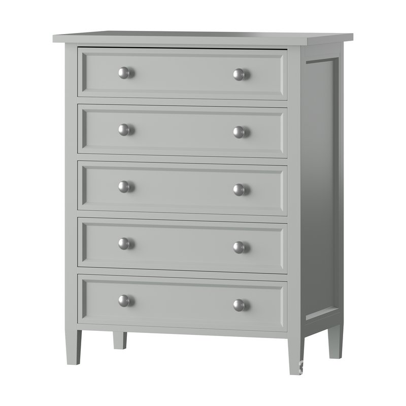Harbor Grey 5-Drawer Chest Image 2