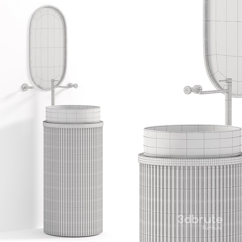 Guest bathroom with antique style elements Image 4