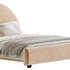 Desirae Flannelette Round Shaped Headboard Bed Frame King - Thumbnail 4