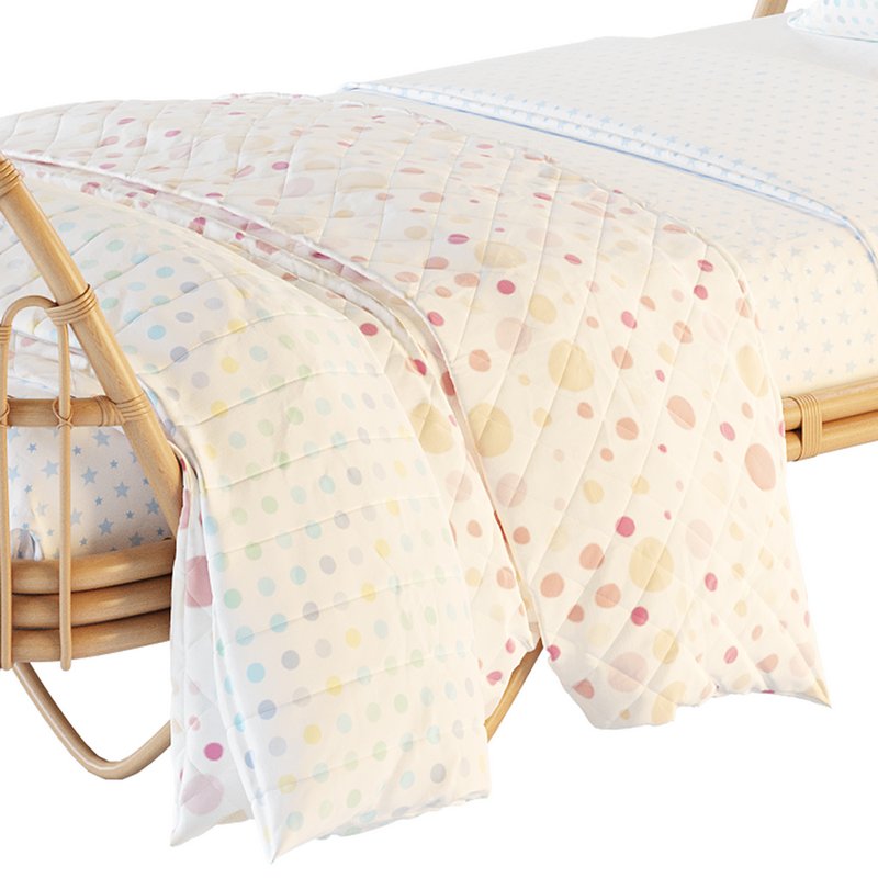 Malu Vintage Rattan Bed Image 3