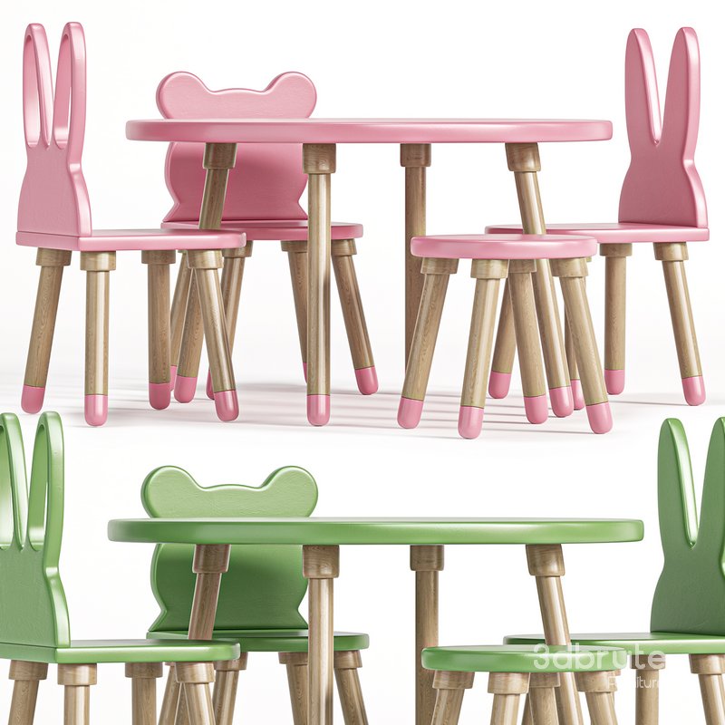 Children’s table and chair set Image 4