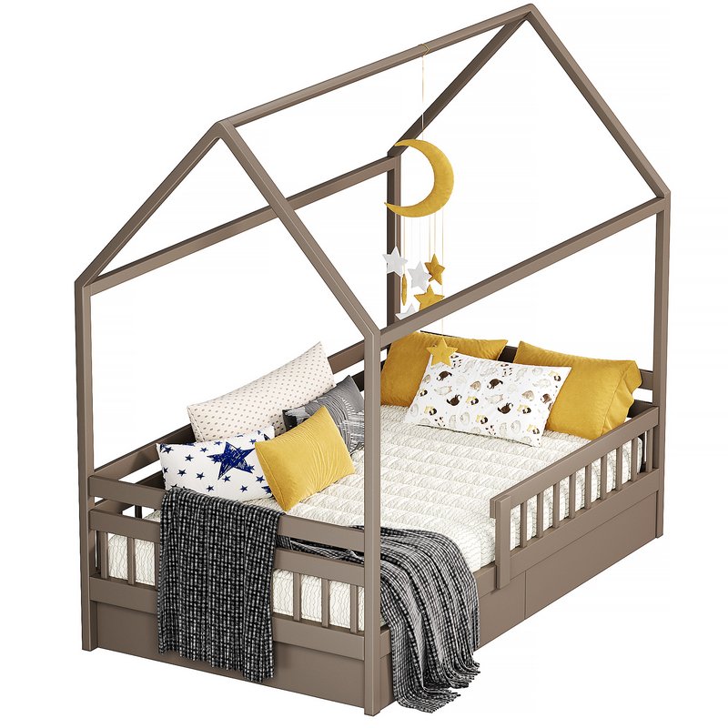 Bed house Special made of birch Image 2