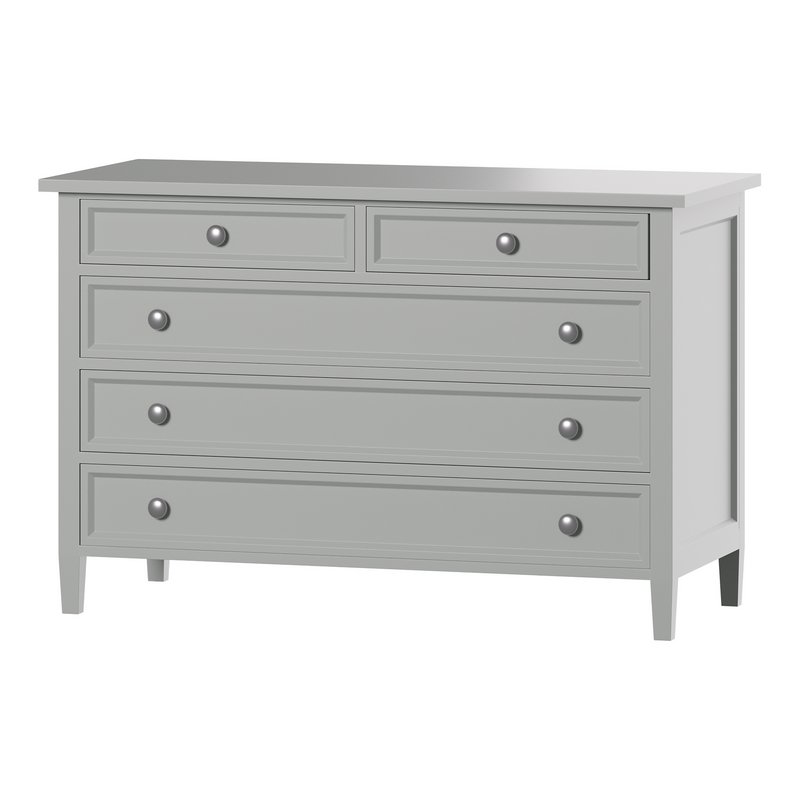 Harbor Grey 5-Drawer Dresser Image 3