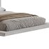 Cesar Suede Fabric Contemporary Minimalist Bed Frame King Size - Thumbnail 2