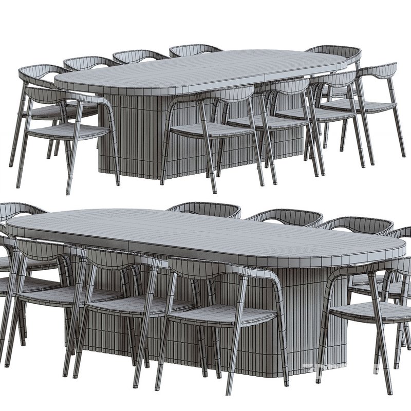 Table chair wooden Image 4