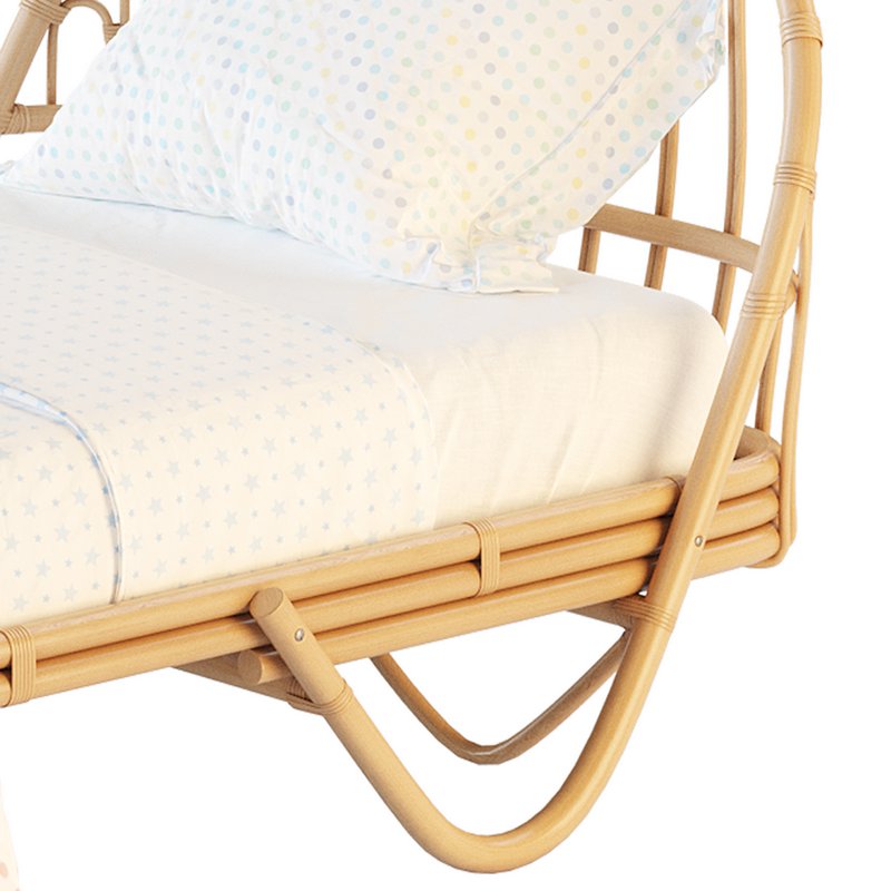 Malu Vintage Rattan Bed Image 5