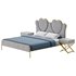 Glam Upholstered Headboard Bed - Thumbnail 5