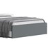 Gray Faux Leather Upholstered Bed - Thumbnail 4