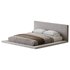 Cesar Suede Fabric Contemporary Minimalist Bed Frame King Size - Thumbnail 5