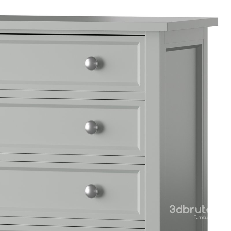 Harbor Grey 5-Drawer Chest Image 5