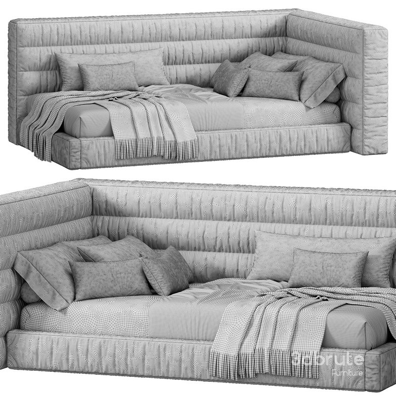 Hudson Upholstered Corner Bed by pbteen Image 3