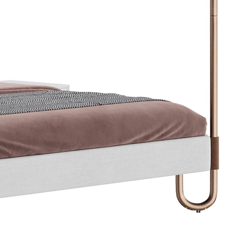 Gracia King Upholstered Canopy bed Image 5