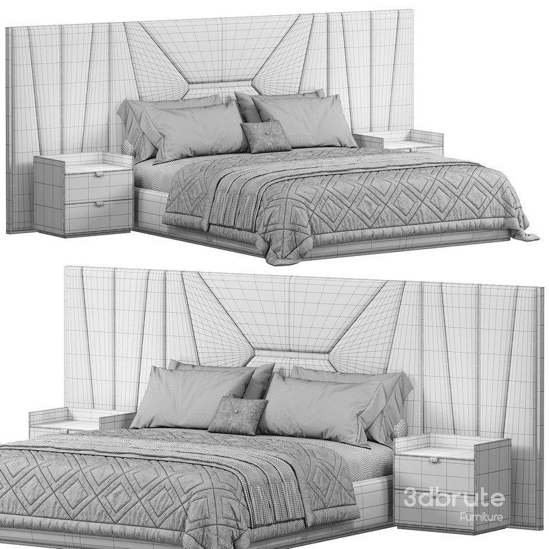 AMBER BEDROOM LUXURY FURNITURE Bed by saberjewels Image 4