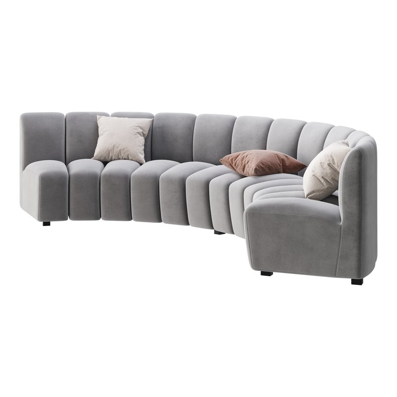 Lando modular curved seat Image 4