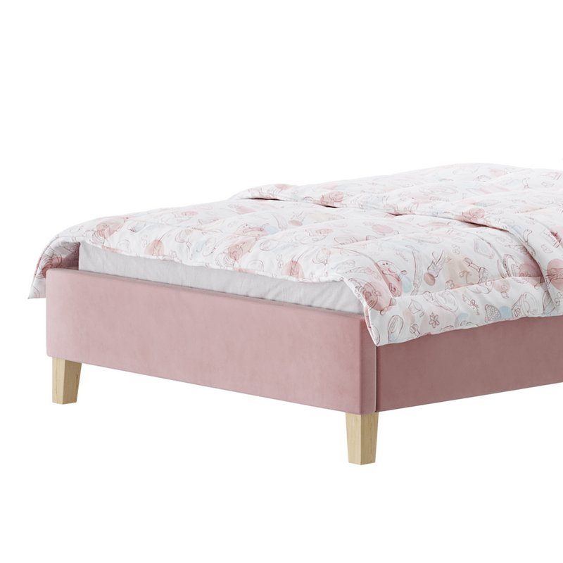 Rainbow Kids Velvet Finish Bed Image 5