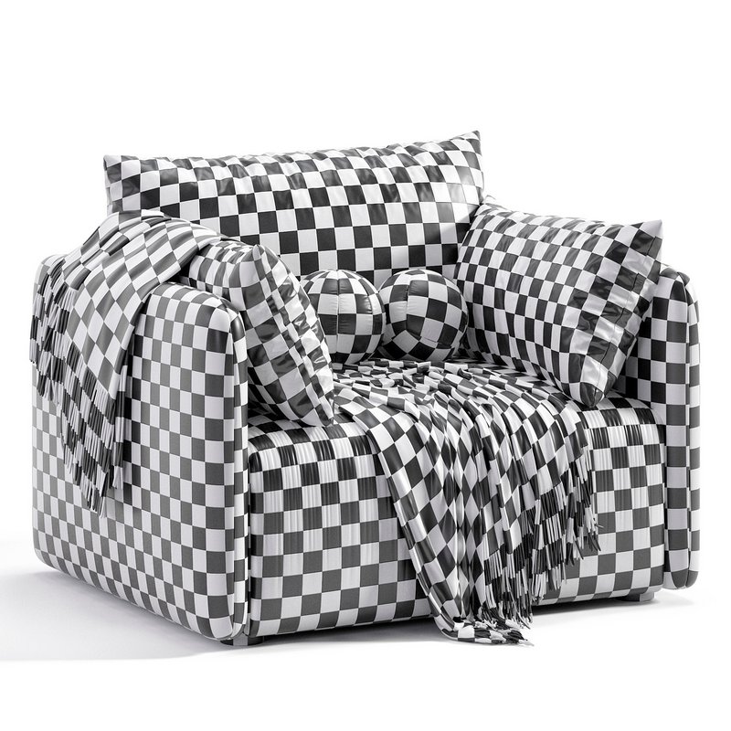 Offset armchair Image 6