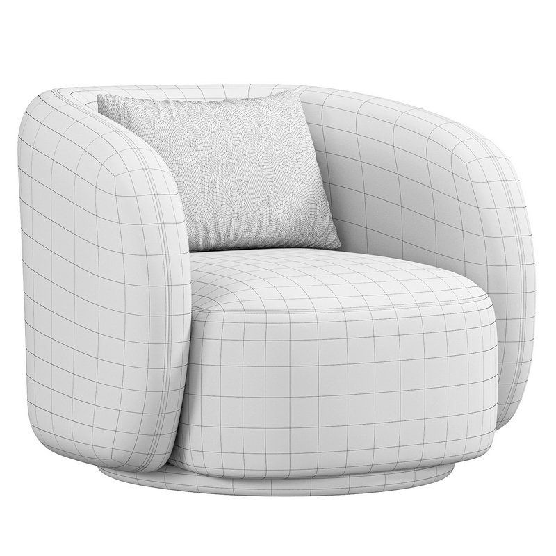 Poole Swivel Lounge Chair By Poly Bark Image 6