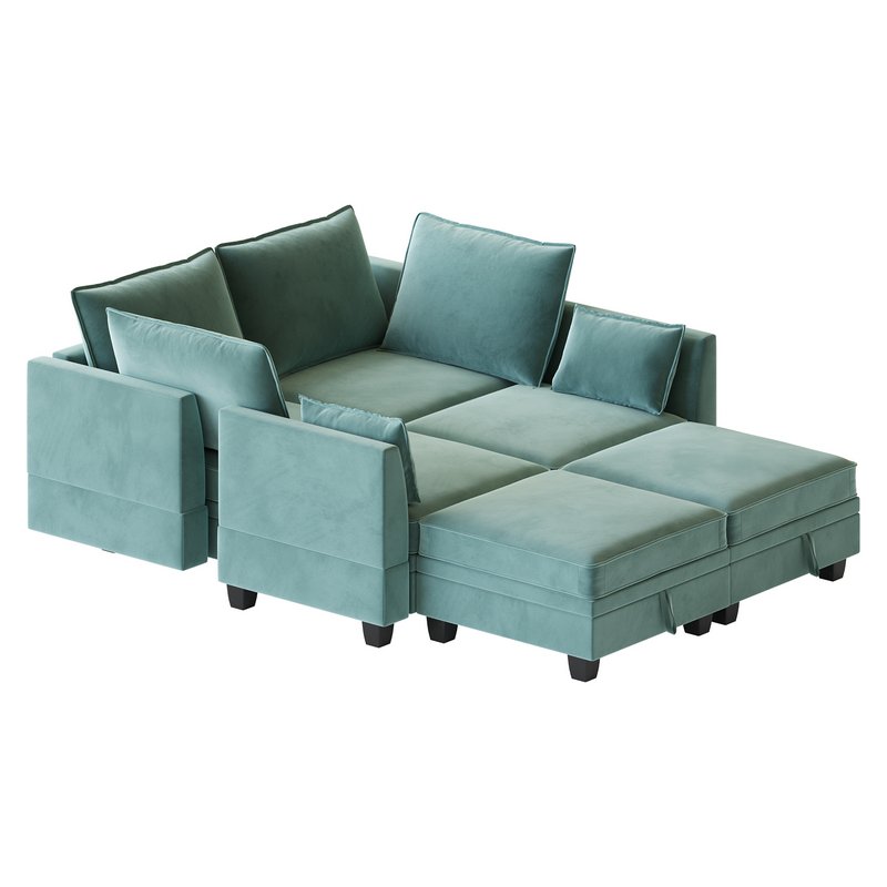 Sectional Sofa Convertible Sofa Bed 2 Image 1