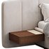 American Queen Size Bed Offered in Velvet with Floating Nightstands - Thumbnail 6