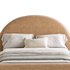Desirae Flannelette Round Shaped Headboard Bed Frame King - Thumbnail 6
