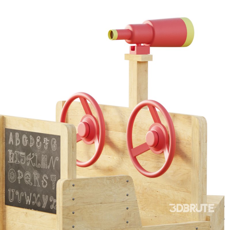 ADMIRAL WOODEN PLAY BOAT Image 6