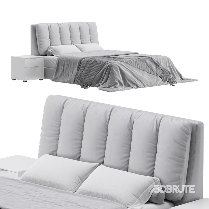 White Modern Twin Bed Image 5