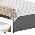Twin Size Platform Bed Wood Bed Frame with Trundle - Thumbnail 6