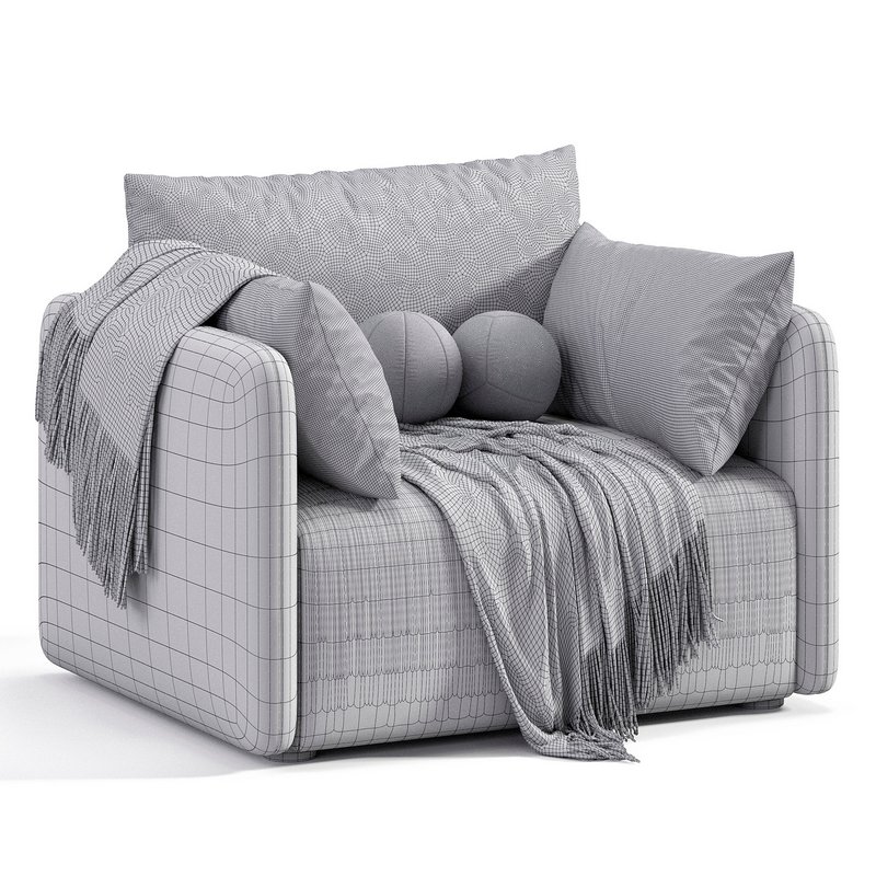 Offset armchair Image 7