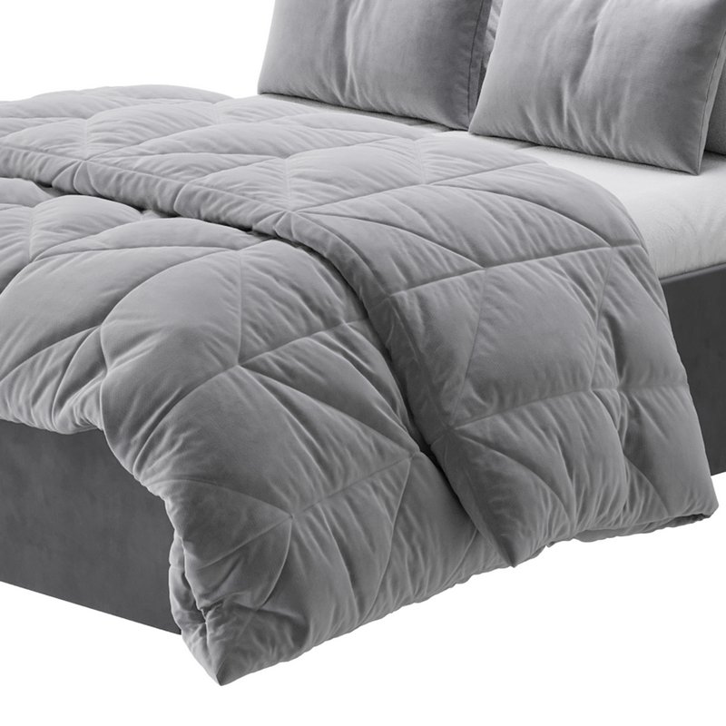 House Beautiful Jay Velvet-Finish Ottoman Bed Image 8