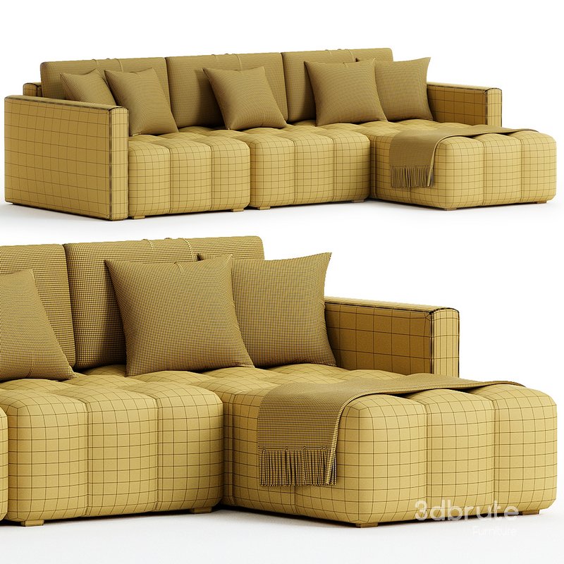 Sofa Retratil Articulado com Chaise BURLE Image 7