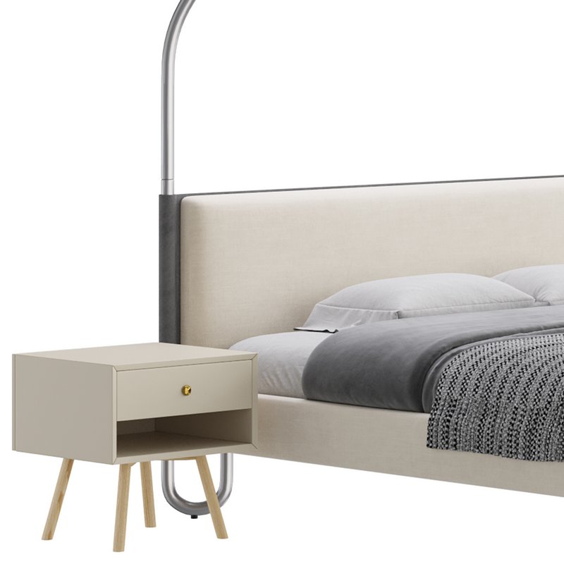 Gracia King Upholstered Canopy bed Image 7