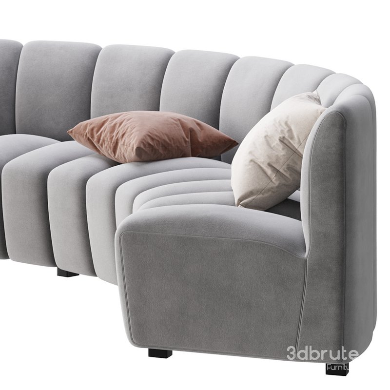 Lando modular curved seat Image 7