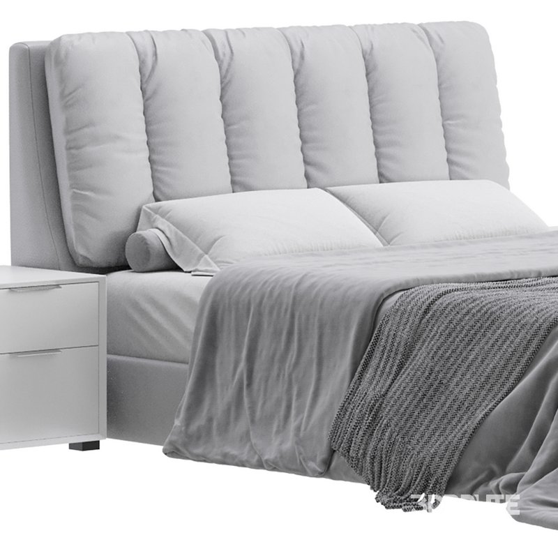 White Modern Twin Bed Image 7