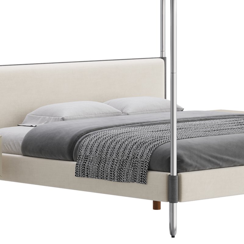 Gracia King Upholstered Canopy bed Image 8