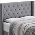 Fabric Low Profile Double Bed Frame with Nail Snaps - Thumbnail 8