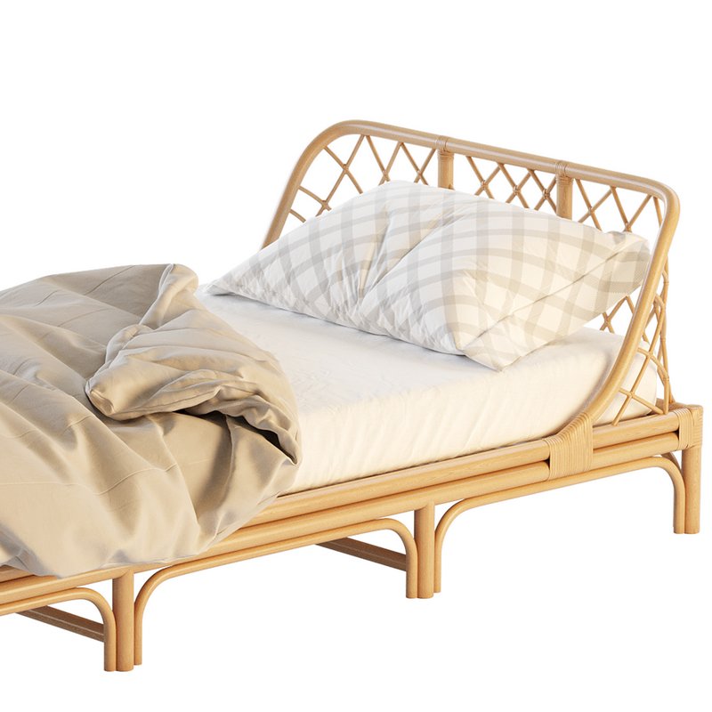 Katsuki Rattan Bed Image 6