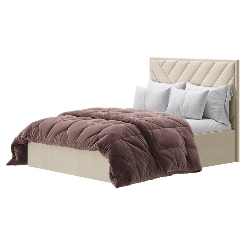 House Beautiful Jay Velvet-Finish Ottoman Bed Image 7