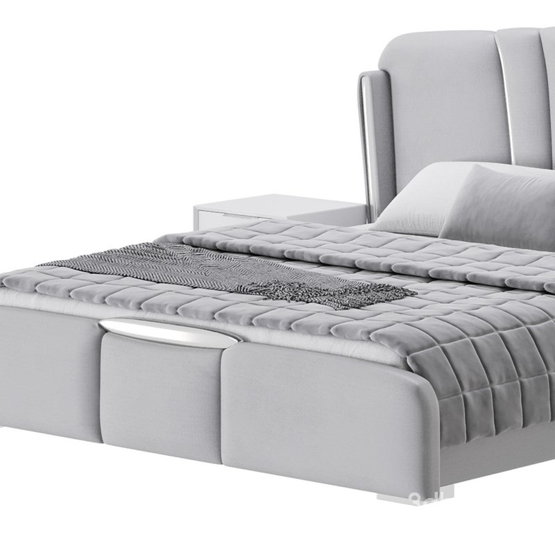 Grey Modern Bed Image 10