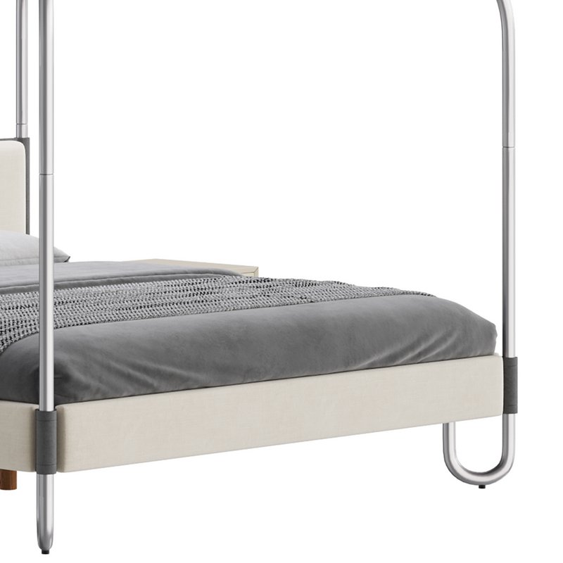 Gracia King Upholstered Canopy bed Image 9