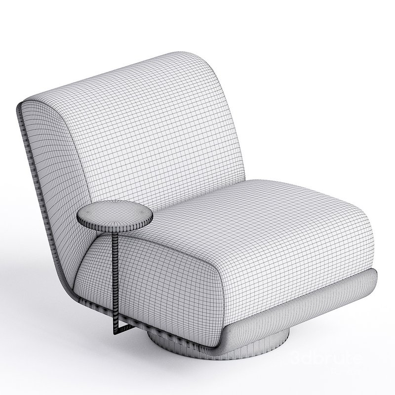 Bronwyn Leather Swivel Chair Image 3