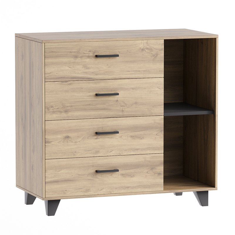 Oakland Chest of drawers Oakland-2 Irish Oak Image 1