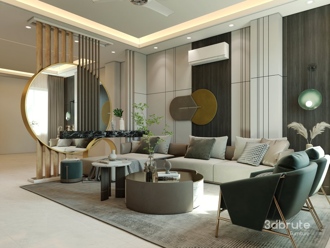 Luxury Modern Living room 01 Image 2