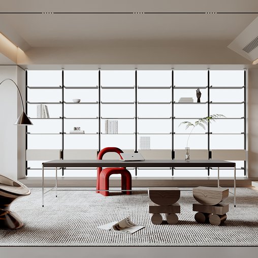 modern study room