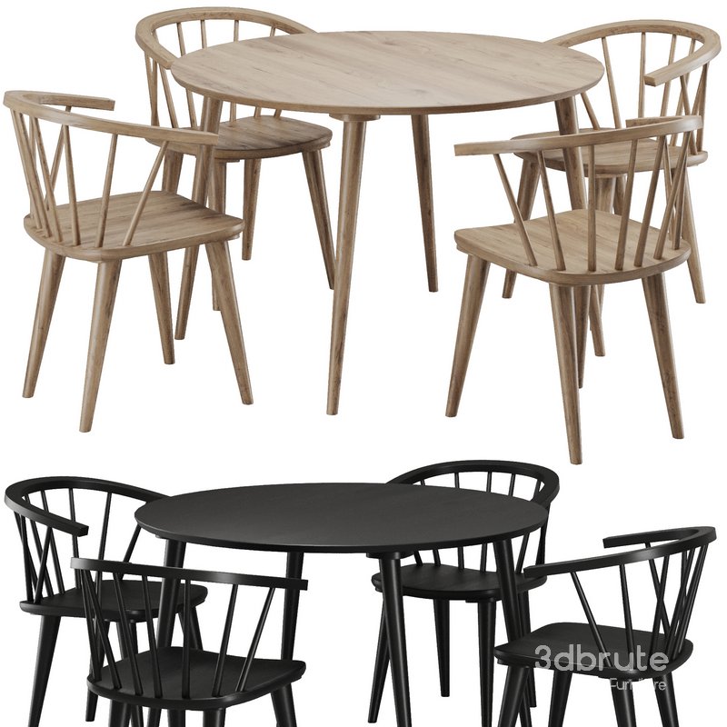 Dinning chair and table69 Image 1