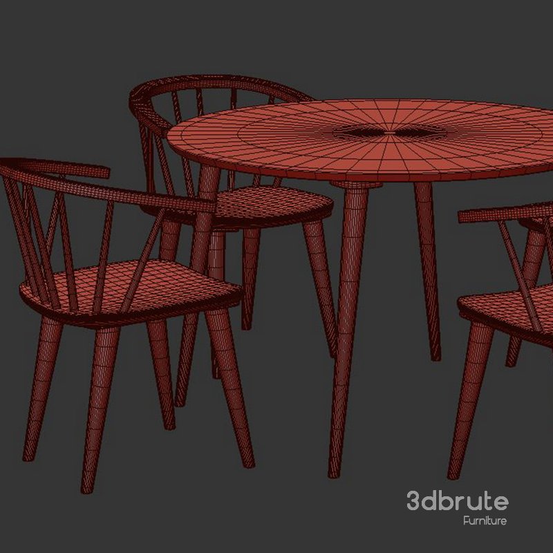 Dinning chair and table69 Image 3