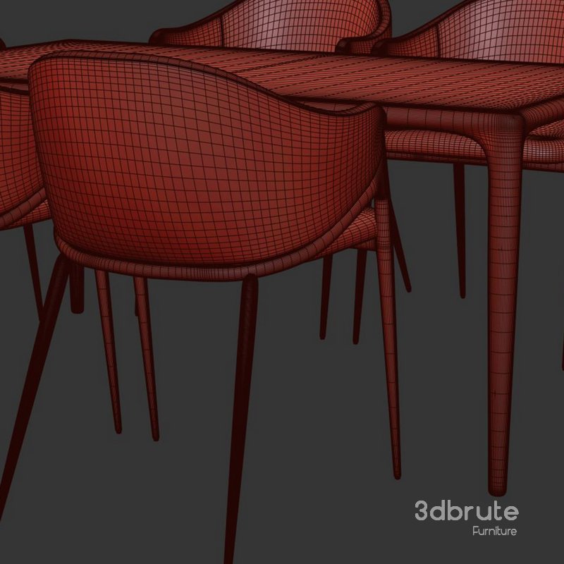 Dinning chair and table61 Image 2