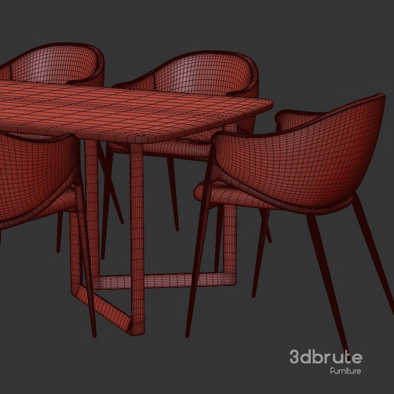 Dinning chair and table59 Image 4