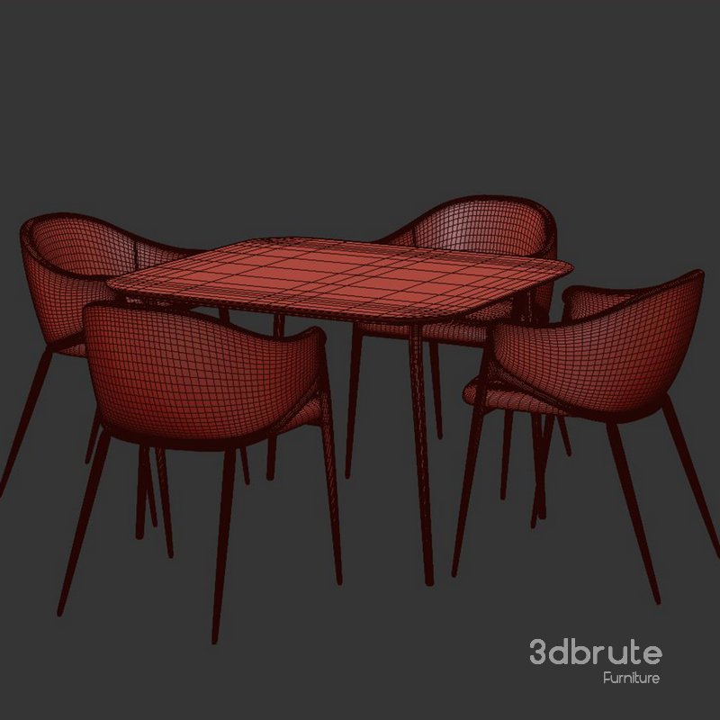 Dinning chair and table60 Image 4